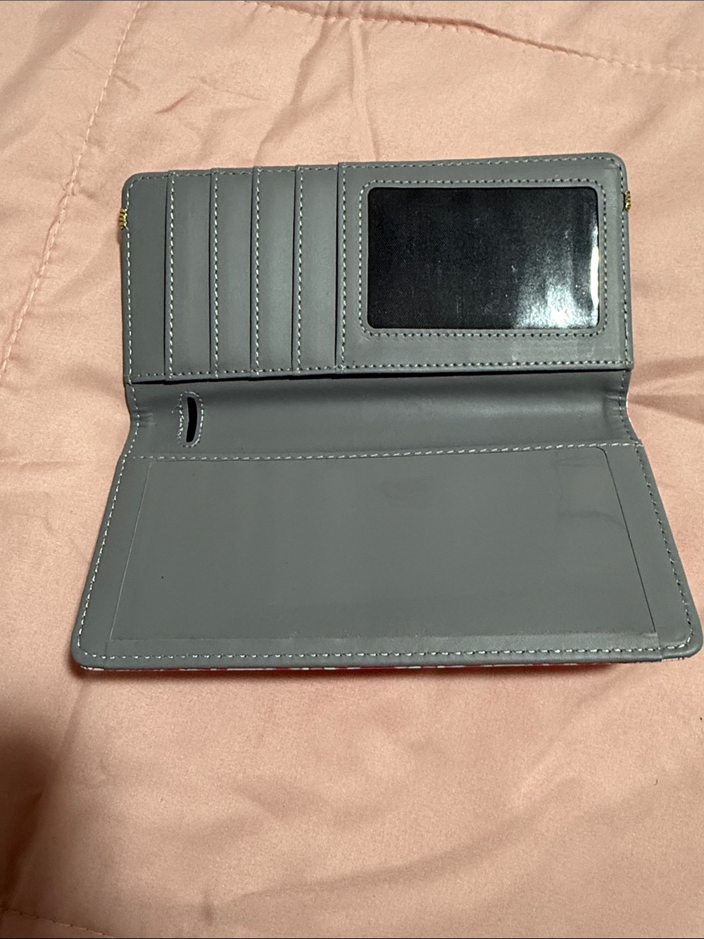 Pink Mandala Pattern Checkbook Wallet - Picture 2 of 5